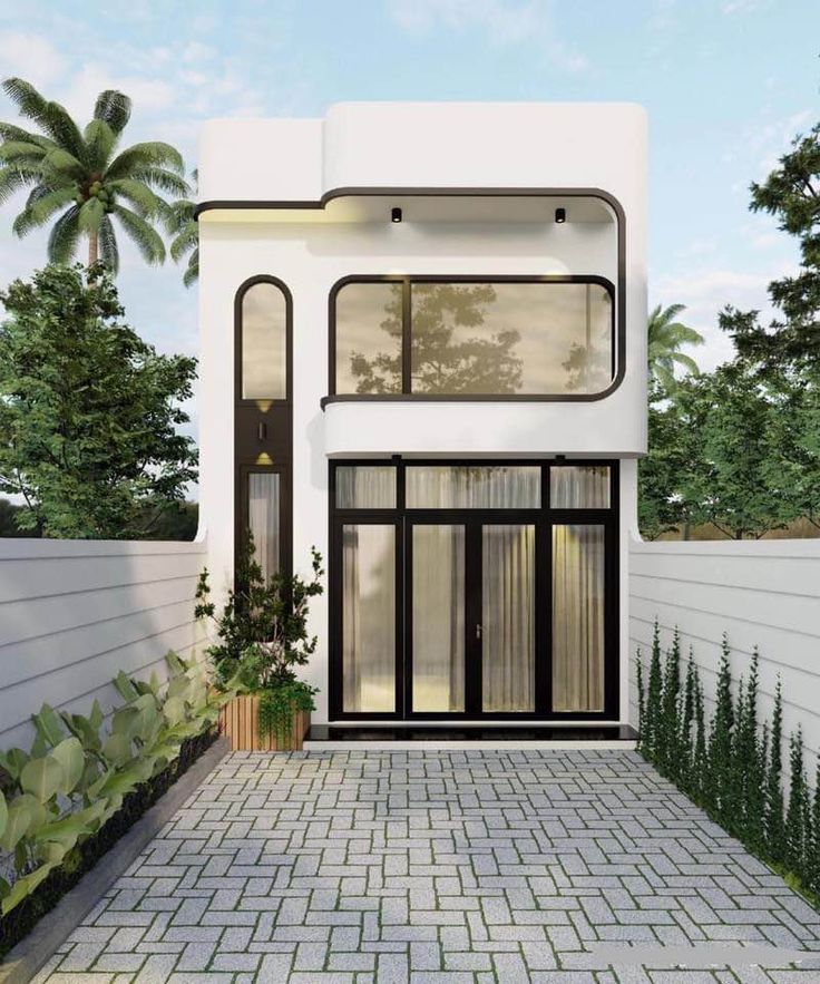Mặt tiền mẫu nhà ống đẹp có gác lửng 5x20 tiện nghi thường được thiết kế đơn giản nhưng vẫn đảm bảo đầy đủ công năng cho gia đình hiện đại