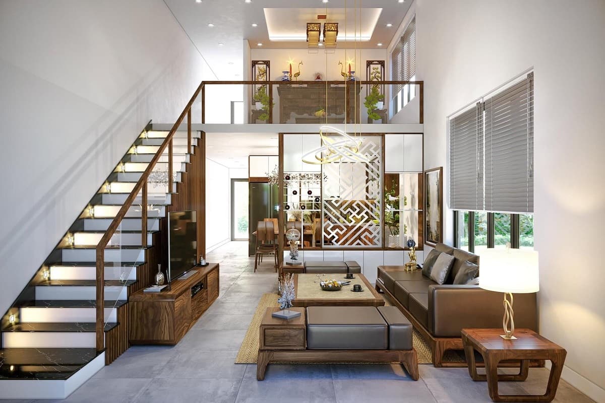 Nhà gác lửng 3 phòng ngủ