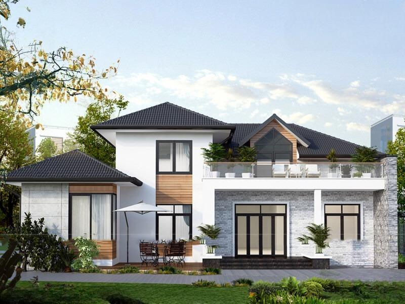 Nhà mái Nhật có gác lửng giúp tôi ưu không gian cho căn nhà 