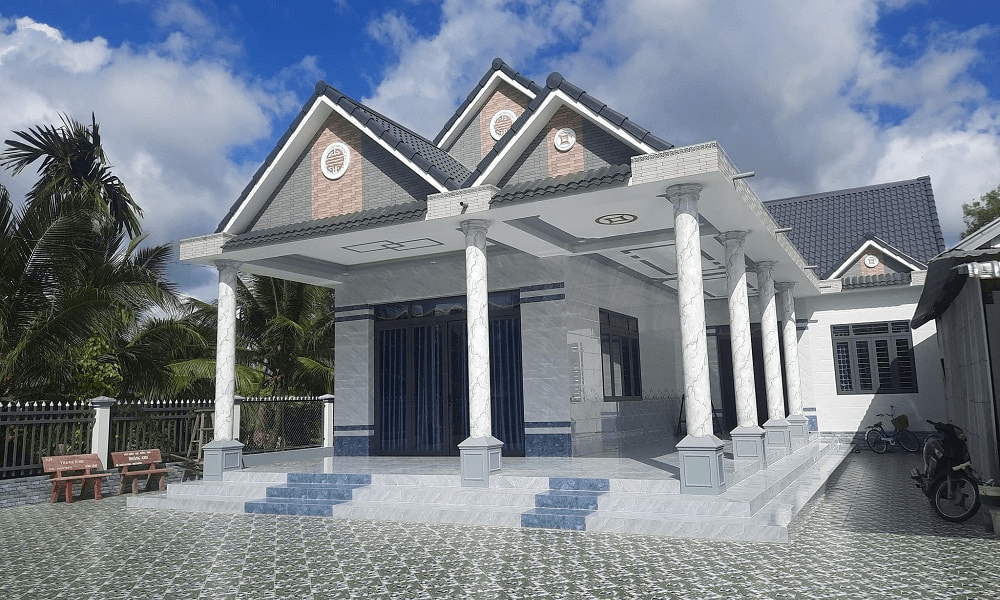 Mẫu nhà mái Thái phổ biến ở nông thôn